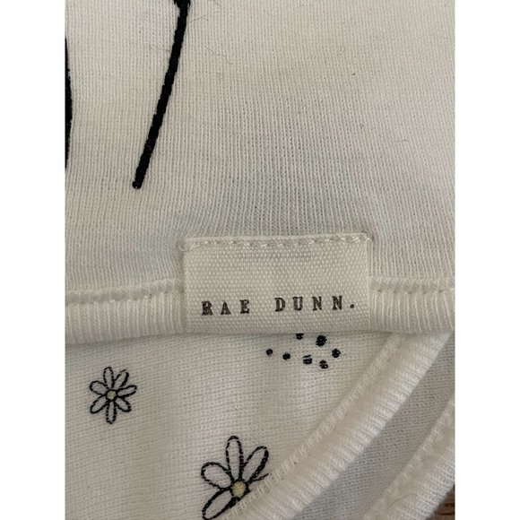 NWT  Rae Dunn Baby Bib and Burp Cloth Snap Closure Bib “Cute as a Daisy” - Picture 3 of 4